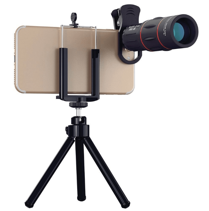 18x Zoom Telephoto Lens for Smartphone – HD Phone Camera Lens with Tripod for iPhone & Android