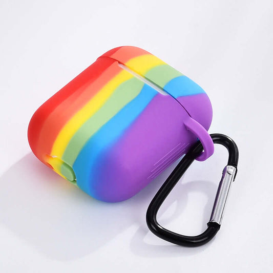 Rainbow Silicone AirPods Pro Case – Colorful Protective Cover for AirPods Pro 1st & 2nd Generation