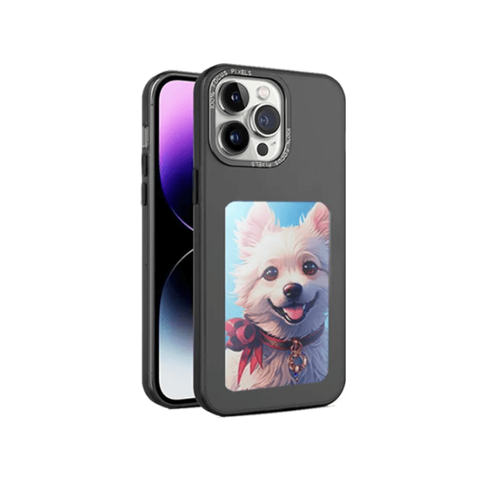 Mirror Phone Case with DIY Display Screen – Dual Layer Drop Protection for iPhone